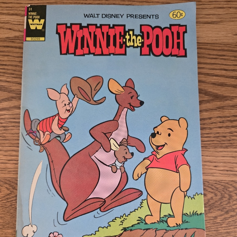 1977 Dinsey Winnie The Pooh Whitman Comic  #31 A. A. Milne Piglet Kanga Roo
